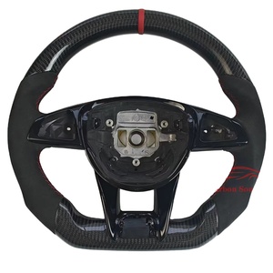 Pour mercedes-benz classe E CLA CLS E300 volant en cuir de Fiber de carbone convient à W205 W204 W222 C63 GLA GLC A45 E63 <span class=keywords><strong>S63</strong></span> <span class=keywords><strong>GLE</strong></span> - Product Image 1