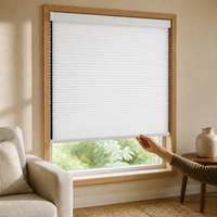 Stores alvéolaires printaniers isolants thermiquement et insonorisants, sans cordon, occultants, pour la maison et le bureau, double couche