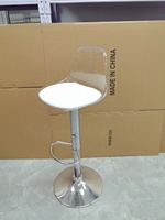 Tabouret de bar en plastique PC, chaise haute moderne, chaise de bar transparente pour l'extérieur