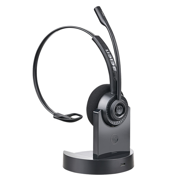 Single Ear Enc Wirelessnoise Canceling Headset with Mic for Work