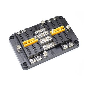 Bloque de Fusibles BH-8P/BH-12P/BH-16PDD de 8/12/16 Vías - 2 Entradas 4/6/8 Salidas con LED y Cobre Niquelado - Product Image 3