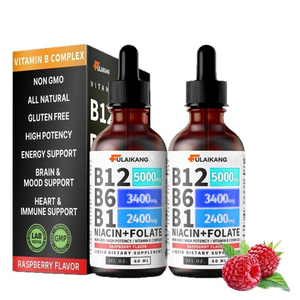 OEM Tiktok sıcak satış yetişkin beyin ve kalp sağlıklı Vitamin B12 sıvı B6 lal sertifikalı damlalar - Product Image 1