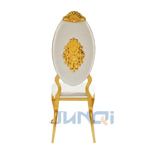 Ghế cưới nhà hàng, ghế tiệc cưới, ghế sự kiện cao cấp bằng kim loại mạ vàng, lưng tròn bọc nhung, bán buôn giá gốc từ nhà máy, khung thép không gỉ - Product Image 5