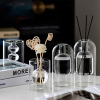 Diffuseur d'huiles essentielles transparent à double couche de 110 ml, flacon en verre pour parfum volatil, vente en gros personnalisée