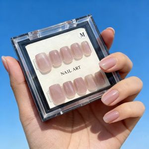 Hochwertige Süße Handgemachte Künstliche Fingernägel mit Rosa Herzdesign zum Aufkleben - Product Image 4