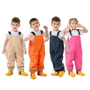 Pantalones de Lluvia para Niños <span class=keywords><strong>DELIA</strong></span>, con Correa de Dibujos Animados, Impermeables, Transpirables, con Revestimiento de Poliéster PU de 0.12mm, Reflectantes, para Actividades al Aire Libre - Product Image 1