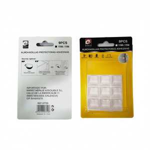 Coussinets adhésifs de protection Erpsl 19 mm x 19 mm, 9 pièces, pour la protection des meubles - Product Image 1