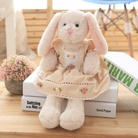 Vente directe usine : Peluche lapin mignon avec oreilles et robe, idéale pour cadeau, vente en gros