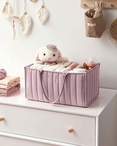 Organizador de Pañales para Bebé, Cesta Portátil Grande para Pañales, para Mesa Cambiadora, Organizador de Pañales, Bolsa de Viaje para Auto - Product Image 2