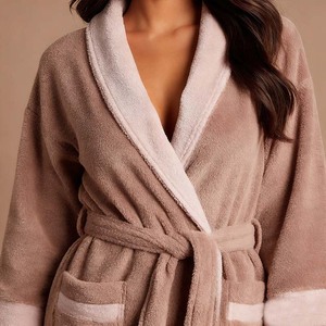 Accappatoi di Lusso Personalizzati con Logo, Qualità Hotel 5 Stelle, Asciugatura Rapida, Morbidi, Romantici, Pigiama Invernale, Bianco Tinta Unita, Taglia 6XL - Product Image 5