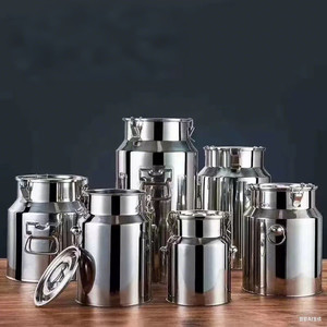 Recipiente <span class=keywords><strong>de</strong></span> Acero Inoxidable para <span class=keywords><strong>Aceite</strong></span> <span class=keywords><strong>de</strong></span> <span class=keywords><strong>Oliva</strong></span>, Tanque <span class=keywords><strong>de</strong></span> Almacenamiento <span class=keywords><strong>de</strong></span> Cocina Clásico y Ecológico con Tapa <span class=keywords><strong>de</strong></span> Hebilla para Regalos y Transporte - Product Image 3