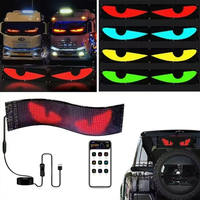 Écran LED pour pare-brise de voiture 492 mm 350 mm 1760 mm 900 mm 600 mm 990 mm, indicateur lumineux, œil du diable, application de contrôle à distance, panneau LED