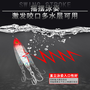 เหยื่อตกปลา Vib Jig 2 in 1 รุ่น Water Dog Lure แบบบางพิเศษ ตีไกล สำหรับตกปลาแบส ปลาแมนดาริน เหยื่อจิ๊กกิ้ง เหยื่อตกปลาแบบตีลึก - Product Image 5