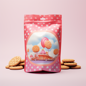 Tùy Chỉnh Mylar Dây Kéo Nắp Kéo Bao Bì Thực Phẩm Pouch Túi Đứng Đầy Màu Sắc Nhôm Lá Mùi Bằng Chứng Cho Sushi Salad Bánh Kỹ Thuật Số - Product Image 2