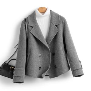 Manteau en laine double face pour femme automne-hiver 2025 - Coupe ample inspirée des costumes, vêtement d'extérieur pour tous les jours |   Personnalisable - Product Image 3