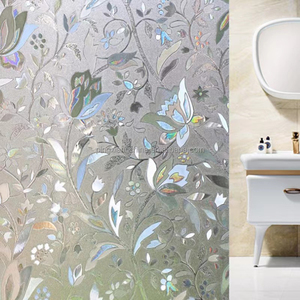 Pellicola per Finestre a Strisce Orizzontali Satinata, Decorativa e Privacy, Adesiva Statica per Bagno e Divisori Ufficio - Product Image 6