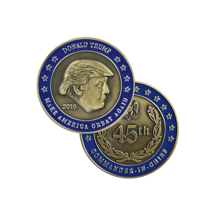Custom Gepersonaliseerde President Trump Munten Goedkope Gemaakt Met Uw Gezicht Donald Trump Coin