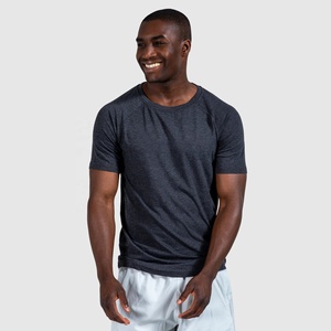 Camiseta Básica de Manga Corta para Hombre, Corte Holgado, 100% Algodón, Color Sólido con Logotipo Estampado, Técnica de Tejido Grueso y Abultado, 2026 - Product Image 1