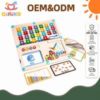 Nouveau produit tendance : Tableau éducatif 3-en-1 pour l'apprentissage des lettres, des nombres et des opérations, jouet éducatif pour enfants