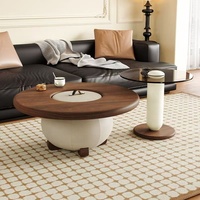 Ensemble de tables basses en pierre de style mid-century, portables, vintage, luxueuses, meubles modernes pour salon
