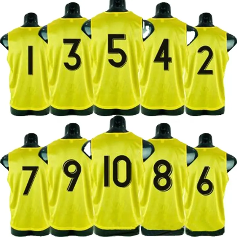 Custom Sublimation Soccer Bibs Football Training Vest Soccer Pinnies Scrimmage Vests Personalized Team Practice Jersey