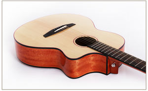 Guitare acoustique électrique de voyage chinoise M-F20S-36 avec dos et éclisses <span class=keywords><strong>en</strong></span> <span class=keywords><strong>acajou</strong></span>, table <span class=keywords><strong>en</strong></span> épicéa massif - Vente <span class=keywords><strong>en</strong></span> gros - Product Image 3