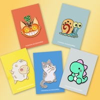 Vente en gros usine : Badges personnalisés, épingles de chapeau en émail dur, épingles de revers motif fleur et anime, épingles en émail métallique amusantes personnalisées avec carte de support