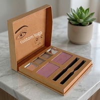 Boîte d'emballage rigide de luxe personnalisée pour palette de fards à paupières, coffret cadeau de maquillage haut de gamme avec design sur mesure