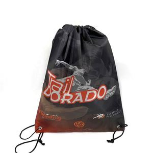 Direct Factory Sale Custom Polyester <b>Backpack</b> <b>Cheap</b> Customised Promotional Drawstring Sport Bags - Product Image 2
