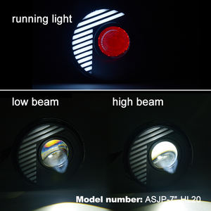 Fari a LED fari stellati con <span class=keywords><strong>Devil</strong></span> Demon eye led <span class=keywords><strong>Angel</strong></span> 7 pollici round halo demon eyes fari per JEEP wrangler jk - Product Image 5