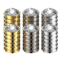 Capuchons de valve de pneu en cristal de diamant, en aluminium, à visser, pour voiture, moto, vélo, 4 pièces/ensemble