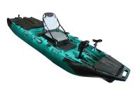 Kayak modulaire détachable à 3 sections, monoplace, avec aileron rabattable, propulsion par pédales, pour la pêche avec moteur électrique, bateau kajak CE