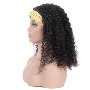 Jueshuashuo — perruque cheveux naturels pour femmes noires, perruque Jerry bouclée, faite entièrement à la Machine