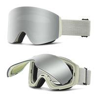 Masque de ski TPU pour adulte, transfrontalier, avec lentille relevable, sportif, coloré, pour la neige, extérieur, montagne, double couche, magnétique, anti-buée, modèle 117