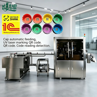 Machine de marquage laser UV automatique pour bouchons de bouteilles avec GS1 One Item One Code et ASL BELGISI pour la production de remplissage de bouteilles d'eau