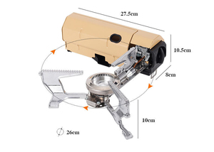Réchaud à <span class=keywords><strong>cassette</strong></span> extérieur portable réchaud magnétique pliant réchaud de camping en plein air ustensiles de cuisine gaz marmite cafetière - Product Image 3