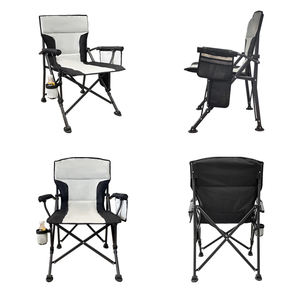 كرسي تخييم محمول قابل للطي في الهواء الطلق خفيف للغاية مع مسند ذراع صلب مبطن قماش أكسفورد للاستخدام في صالة الألعاب الرياضية - Product Image 5