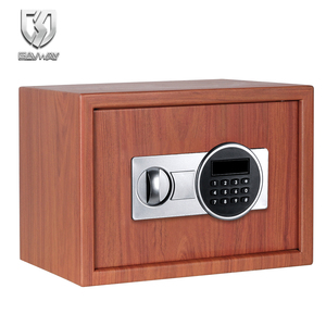 Thiết kế thời trang điện tử hạt gỗ an toàn hộp ẩn thép kỹ thuật số khóa màn hình LCD công suất 20l lắp ráp hoàn toàn an ninh nhà - Product Image 3