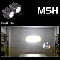 Nouvelles ampoules de phare à lentille de projecteur LED pour voiture, 1,5 pouce, M5+ M5L M5H M5H+, 12V 35W 6000K, ajustement universel, pour marché secondaire