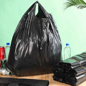 Bolsas de Plástico Grandes Tipo Camiseta con Asas, Bolsas de Plástico Lisas para Comestibles, Gruesas y Resistentes - Product Image 3