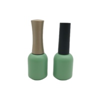 Flacon en verre vide de luxe pour vernis à ongles, avec logo personnalisé, 5 ml, 12 ml, pour gel ou huile cosmétique, avec bouchon pinceau