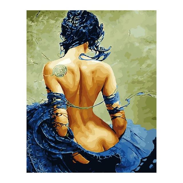 Modern Painting Naked Beautiful Sexy Girl Nude Art Wall Frame Picture Art