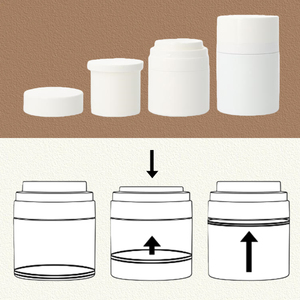 Pot cosmétique rond en plastique PP dépoli double couche avec couvercle à clip/cuillère, <span class=keywords><strong>pour</strong></span> masque facial, crème <span class=keywords><strong>pour</strong></span> les yeux, 50g 100g 120g 150g - Product Image 5