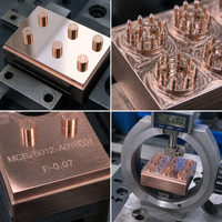 Electrodo de Cobre de Alta Precisión Personalizado para Electroerosión (EDM) con Mecanizado CNC para Moldes de Plástico y Fundición a Presión