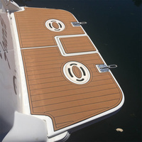 Plateforme de bain personnalisée pour bateau Bayliner 2855 de 1997, tapis de sol en mousse EVA imitation teck, style SeaDek MarineMat, auto-adhésif