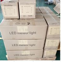 TOFO 12V IP65 Guirlande Lumineuse LED Extérieure Effet Pluie de Météores 72 LED Angle de Vision 360° Lot de 10 80CM Colorée pour Fêtes en Extérieur