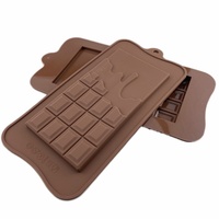 Neues Design Online-Shop Rechteckige Schokoladenform aus Lebensmittelqualität Silikon Fondant Kuchen Dekorative Schokoladenform Backzubehör