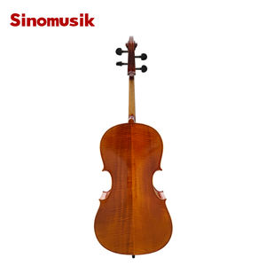 <span class=keywords><strong>Violonchelo</strong></span> HC06 de la Marca Sinomusik, Diseño Nuevo, Año 1712, Davidoff, Abeto Ruso, Arce Americano Flameado - Product Image 3