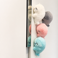 Porte-clés magnétique en peluche Kawaii pour couple, conforme ASTM