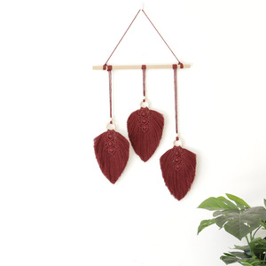 <span class=keywords><strong>Tapiz</strong></span> de <span class=keywords><strong>Pared</strong></span> <span class=keywords><strong>Boho</strong></span> Chic Macramé <span class=keywords><strong>Tapiz</strong></span> de Algodón con Borlas de Hojas Estilo Art Deco Bodegón Arte DE LA <span class=keywords><strong>Pared</strong></span> Decoración PARA EL Hogar - Product Image 3